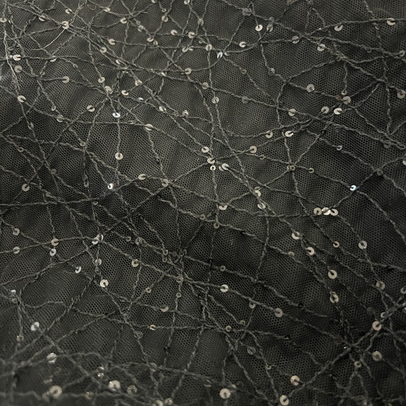 Brunello Cucinelli black tulle paillette mid skirt - Picture 7 of 10